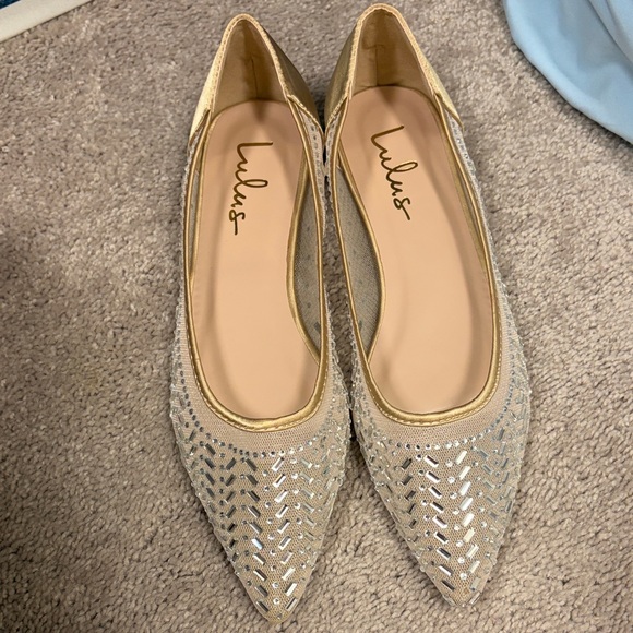 Lulu's Metallic Gold and Silver Flats - Picture 6 of 6